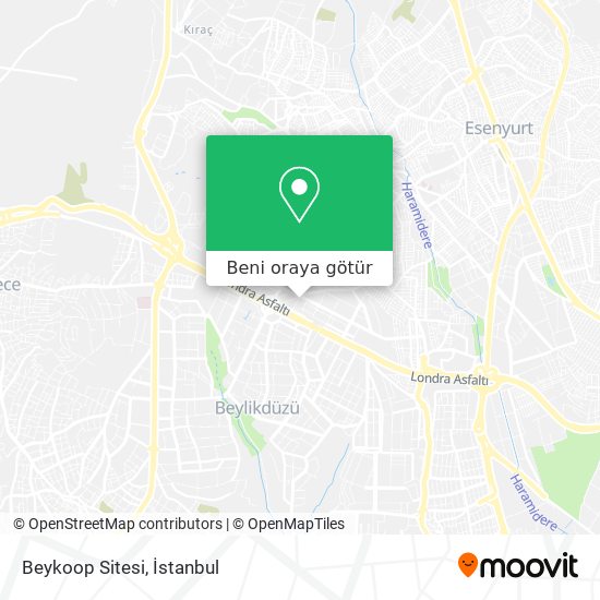 Beykoop Sitesi harita