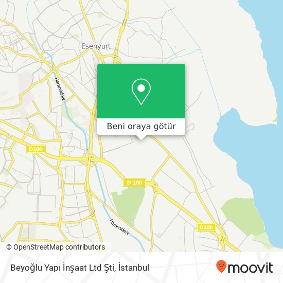 Beyoğlu Yapı İnşaat Ltd Şti harita