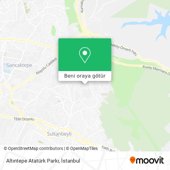 Altıntepe Atatürk Parkı harita