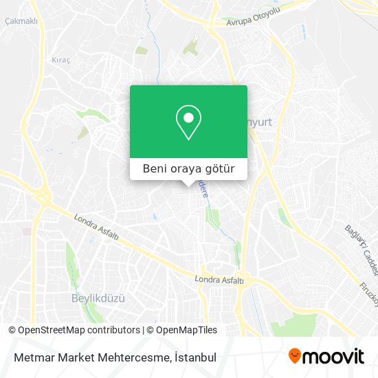 Metmar Market Mehtercesme harita