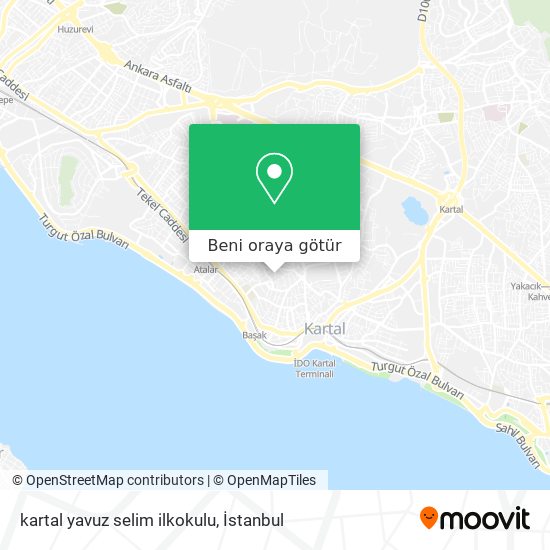 kartal yavuz selim ilkokulu harita