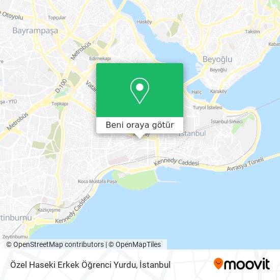 Özel Haseki Erkek Öğrenci Yurdu harita