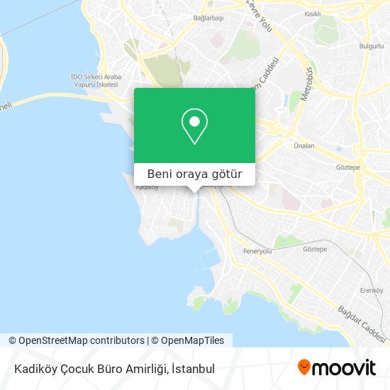 Kadiköy Çocuk Büro Amirliği harita