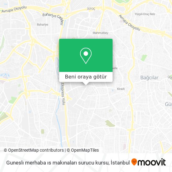 Guneslı merhaba ıs makınaları surucu kursu harita