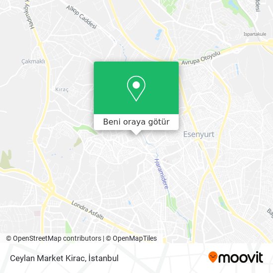 Ceylan Market Kirac harita
