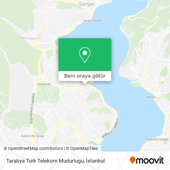Tarabya Turk Telekom Mudurlugu harita