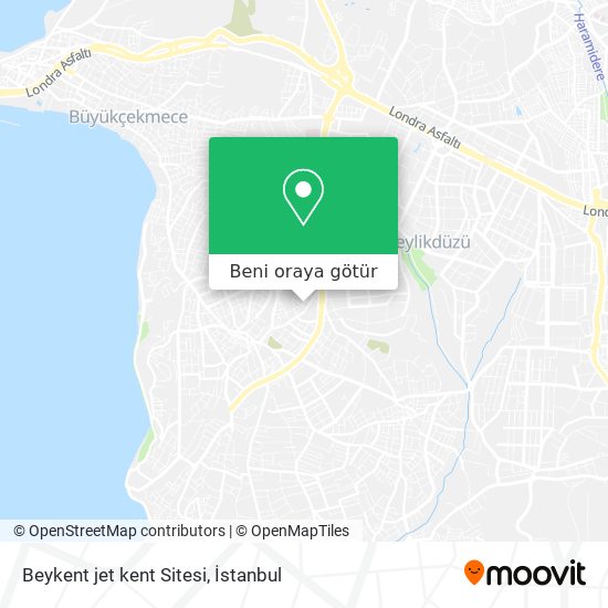 Beykent jet kent Sitesi harita