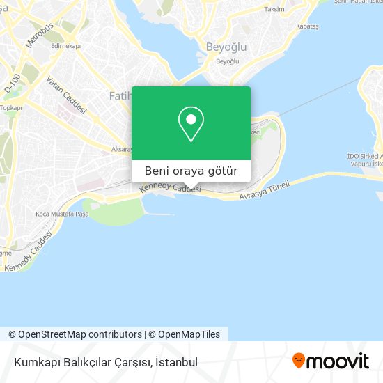 Kumkapı Balıkçılar Çarşısı harita