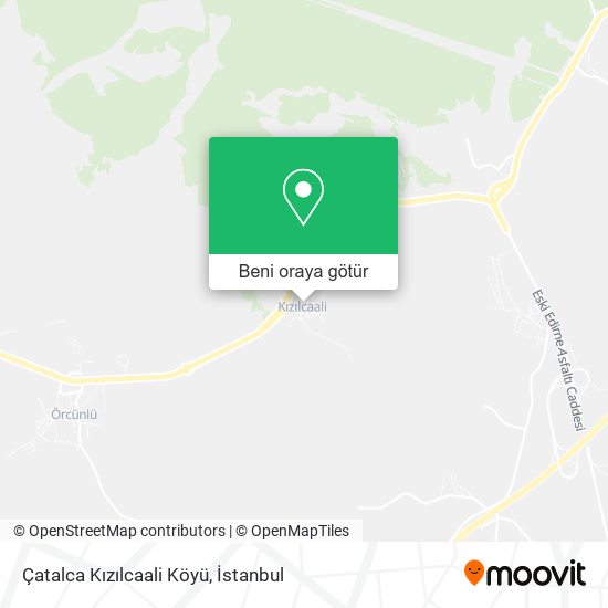 Çatalca Kızılcaali Köyü harita