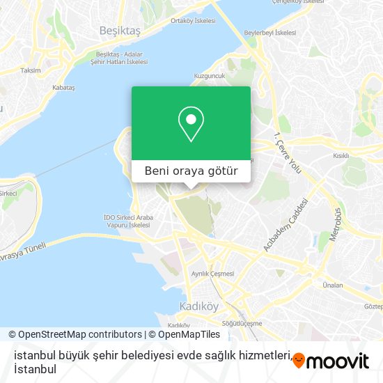 istanbul büyük şehir belediyesi evde sağlık hizmetleri harita