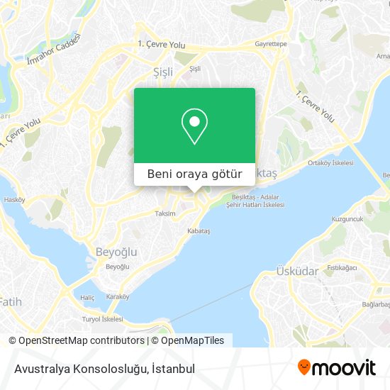 Avustralya Konsolosluğu harita