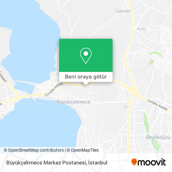 Büyükçekmece Merkez Postanesi harita