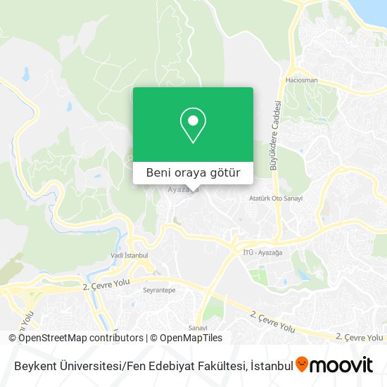 Beykent Üniversitesi / Fen Edebiyat Fakültesi harita