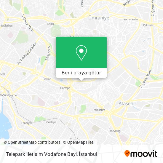 Telepark İletisim Vodafone Bayi harita