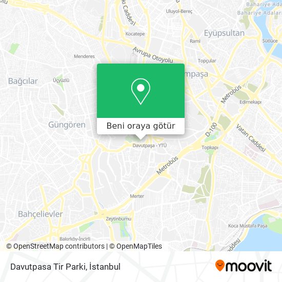 Davutpasa Tir Parki harita