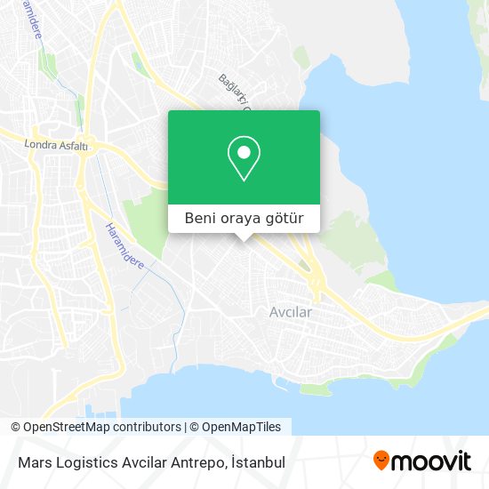 Mars Logistics Avcilar Antrepo harita