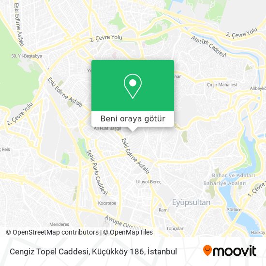 Cengiz Topel Caddesi, Küçükköy 186 harita
