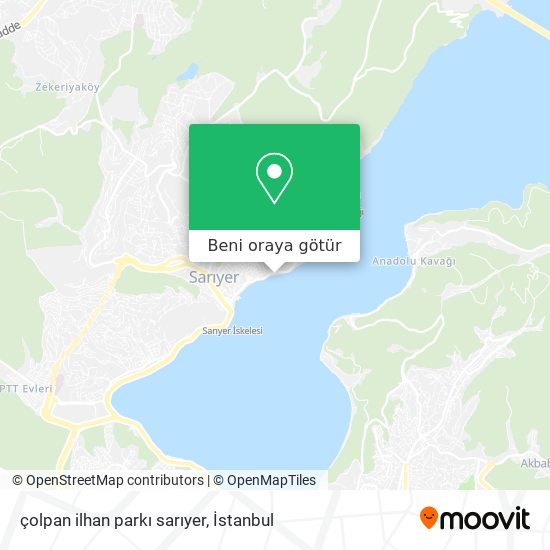 çolpan ilhan parkı sarıyer harita
