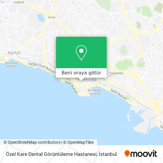 Özel Kare Dental Görüntüleme Hastanesi harita