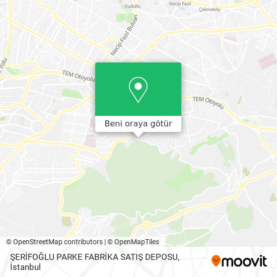 ŞERİFOĞLU PARKE FABRİKA SATIŞ DEPOSU harita