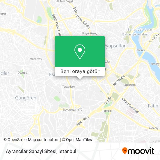 Ayrancılar Sanayi Sitesi harita