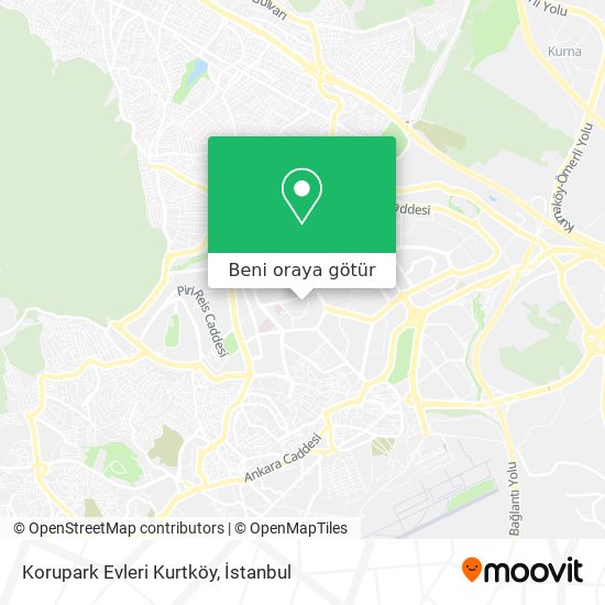 Korupark Evleri Kurtköy harita