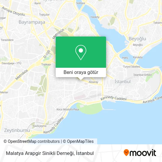 Malatya Arapgir Sinikli Derneği harita