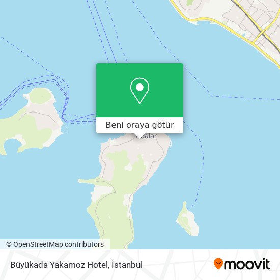 Büyükada  Yakamoz Hotel harita