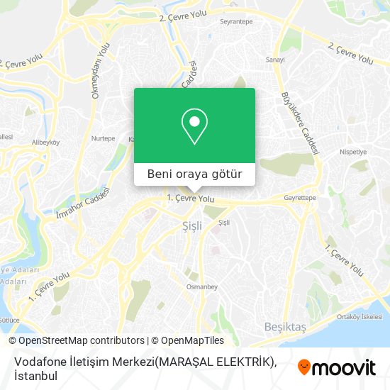Vodafone İletişim Merkezi(MARAŞAL ELEKTRİK) harita