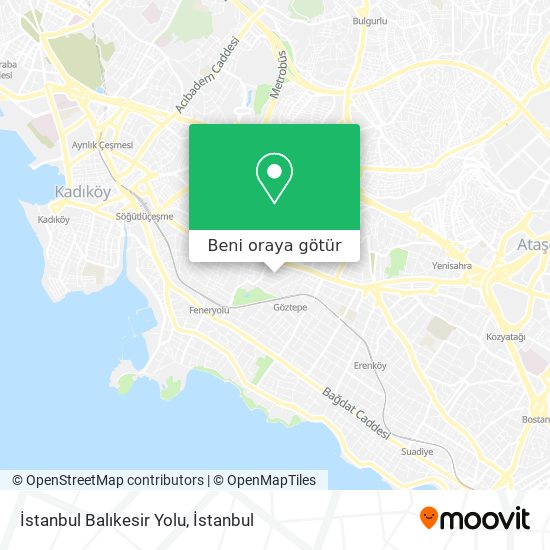 İstanbul Balıkesir Yolu harita