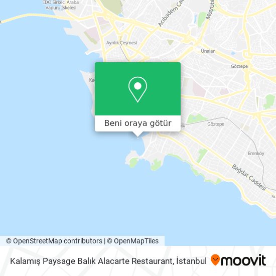 Kalamış Paysage Balık Alacarte Restaurant harita