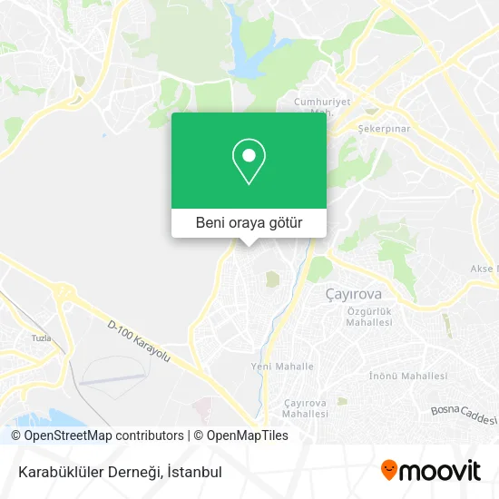 Karabüklüler Derneği harita