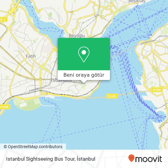 Istanbul Sightseeing Bus Tour harita