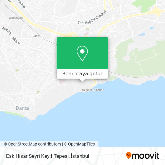 EskiHisar Seyri Keyif Tepesi harita
