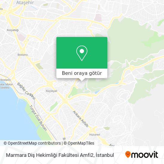 Marmara Diş Hekimliği Fakültesi Amfi2 harita