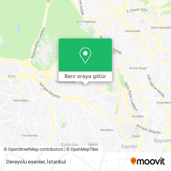 Dereyolu esenler harita