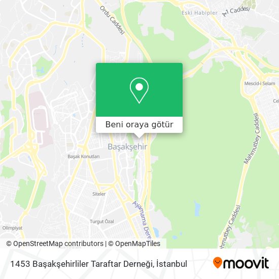 1453 Başakşehirliler Taraftar Derneği harita