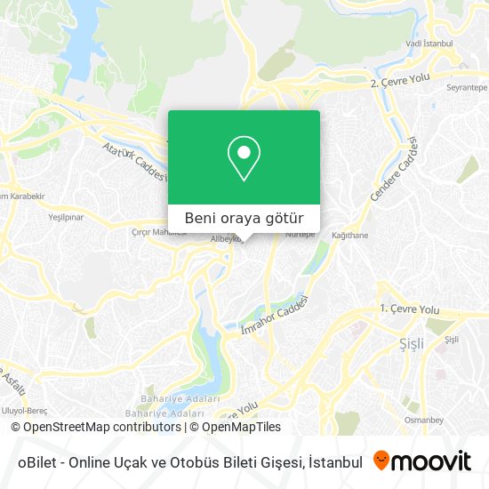 oBilet - Online Uçak ve Otobüs Bileti Gişesi harita