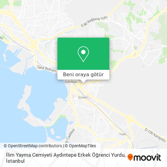 İlim Yayma Cemiyeti Aydıntepe Erkek Öğrenci Yurdu harita