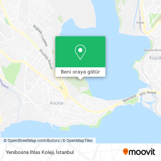 Yenibosna Ihlas Koleji harita
