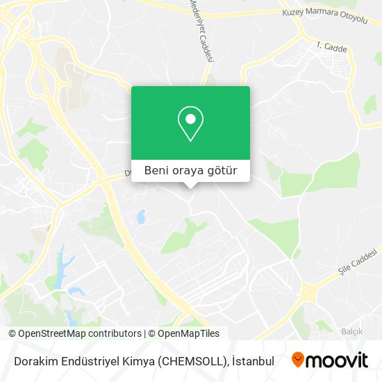 Dorakim Endüstriyel Kimya (CHEMSOLL) harita