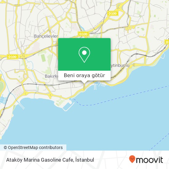 Ataköy Marina Gasoline Cafe harita