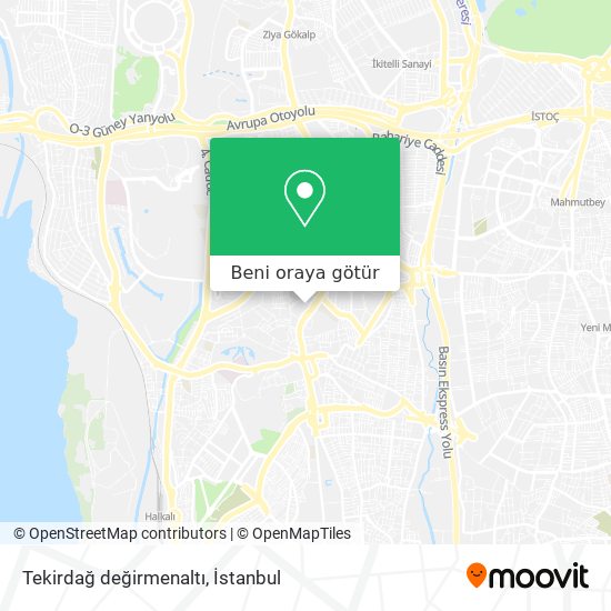 Tekirdağ değirmenaltı harita