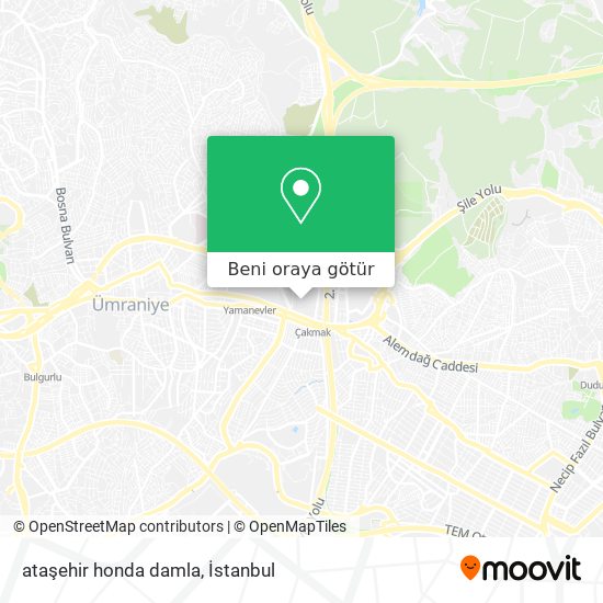 ataşehir honda damla harita