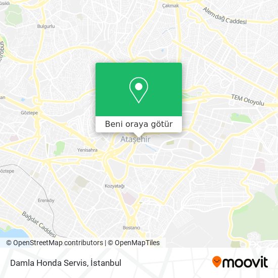 Damla Honda Servis harita