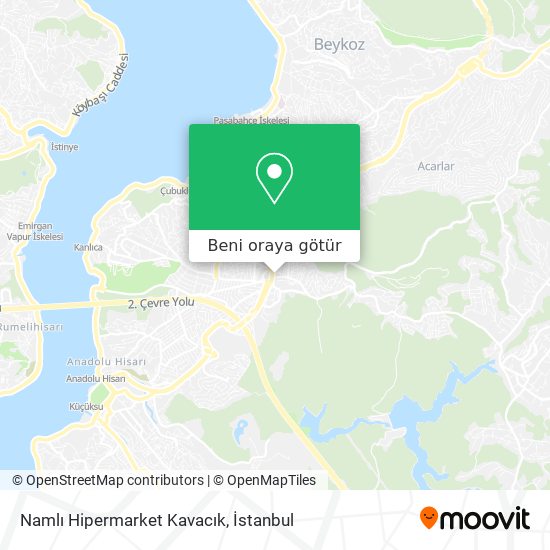 Namlı Hipermarket Kavacık harita