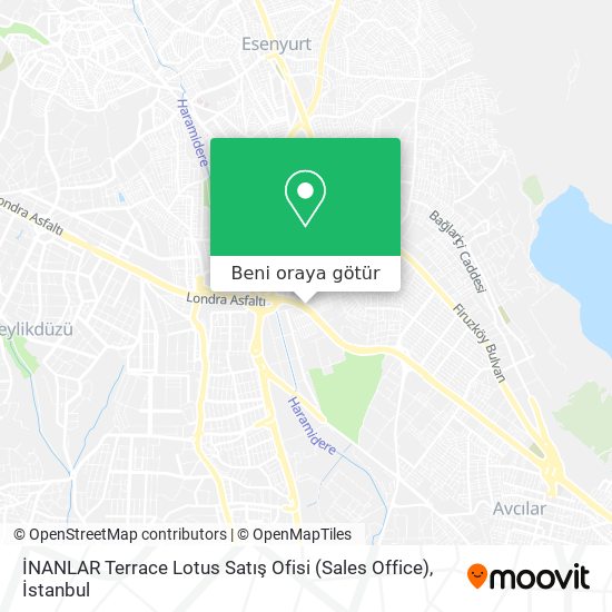 İNANLAR Terrace Lotus Satış Ofisi (Sales Office) harita