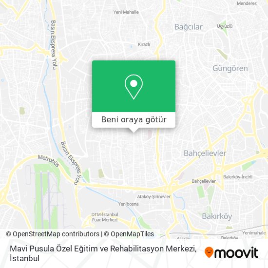 Mavi Pusula Özel Eğitim ve Rehabilitasyon Merkezi harita