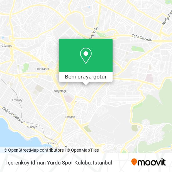 İçerenköy İdman Yurdu Spor Kulübü harita
