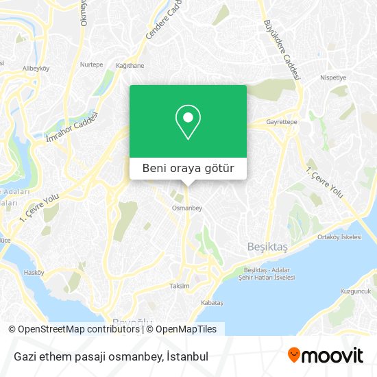 Gazi ethem pasaji osmanbey harita